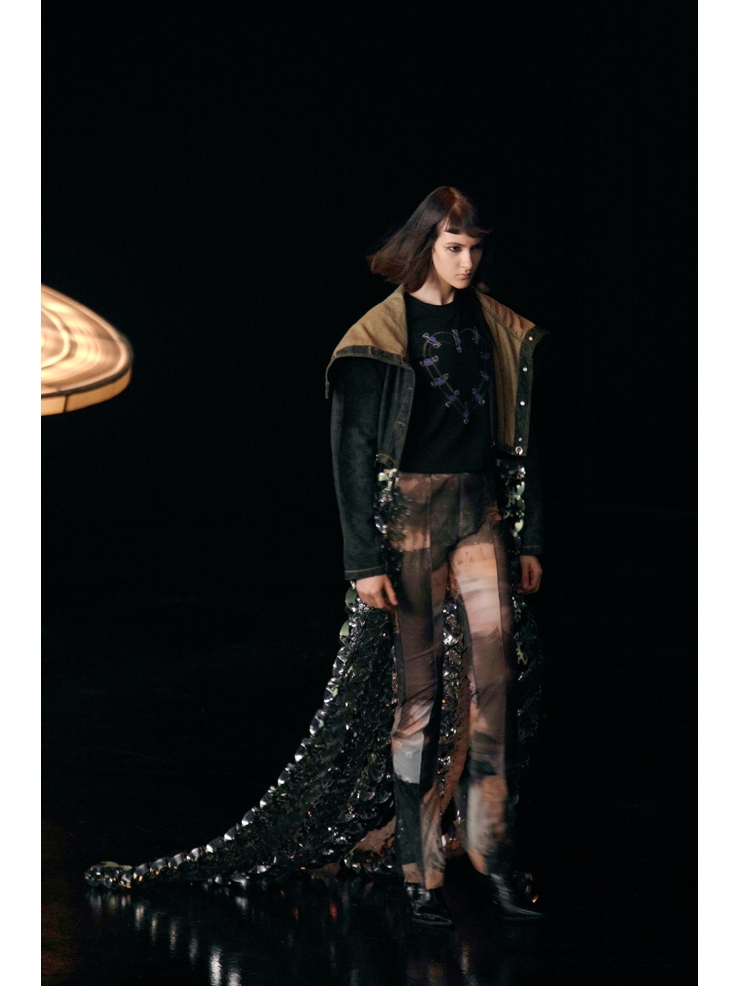 YUEQIQI "Terrarium" Tulle Flaires Trousers