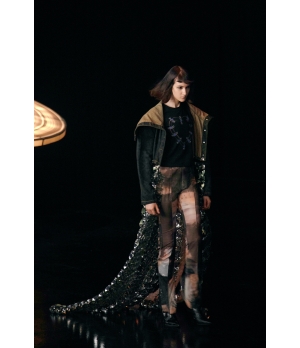 YUEQIQI "Terrarium" Tulle Flaires Trousers