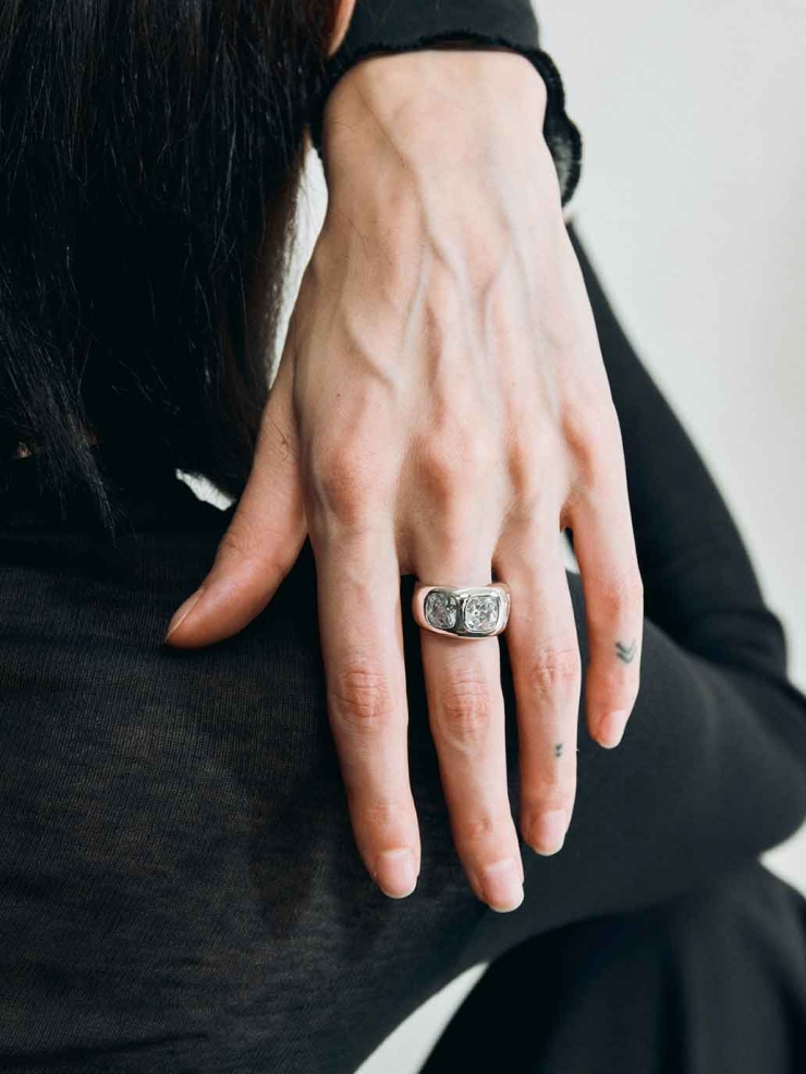 Triple Gemstone Ring