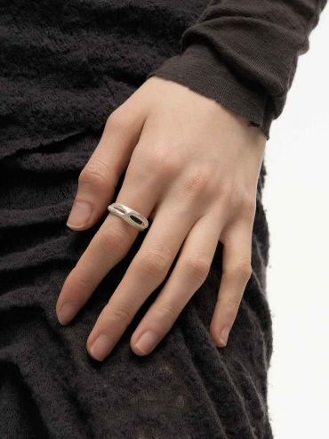 Silver Mirror Slim Ring