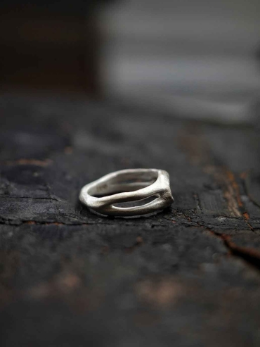 Silver Mirror Slim Ring