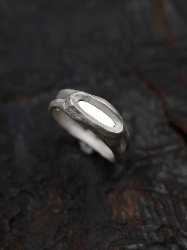 Silver Mirror Slim Ring