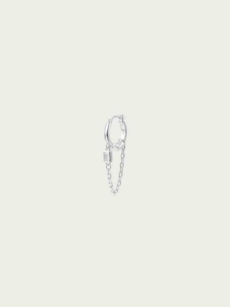 Curved Edge Earring-Single