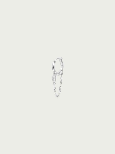 Curved Edge Earring-Single