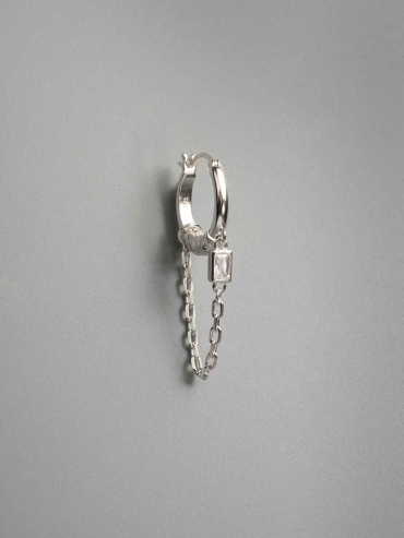 Curved Edge Earring-Single