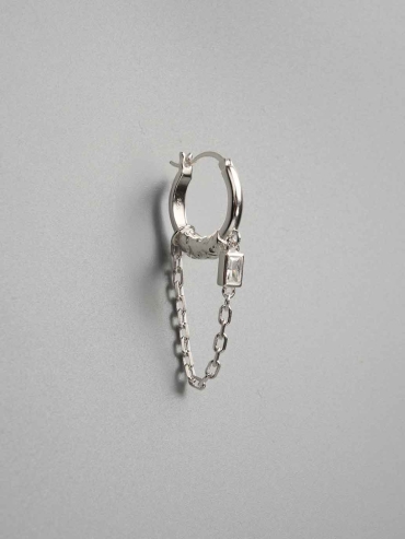 Curved Edge Earring-Single