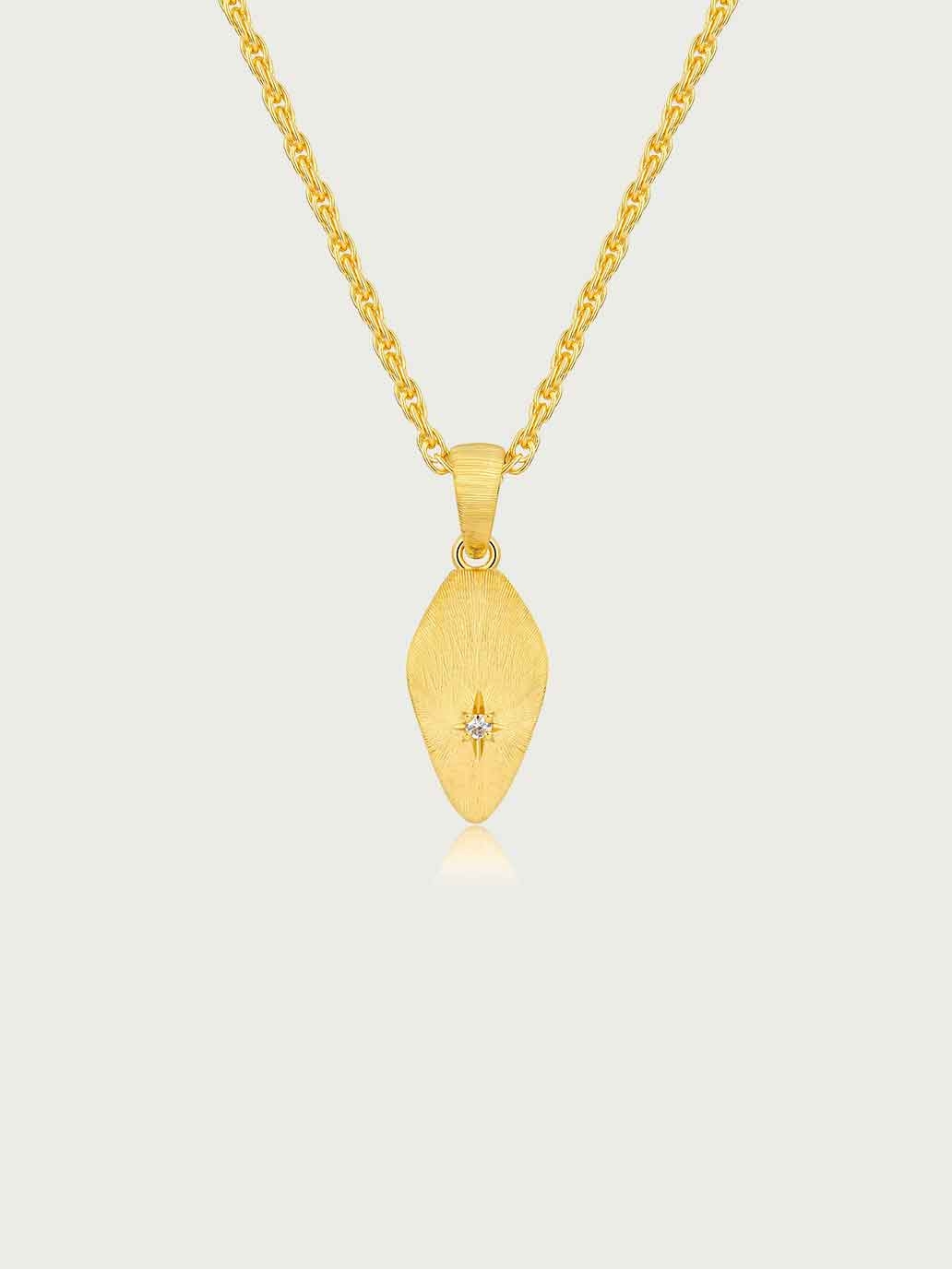 Gold Small Serpent Head Pendant