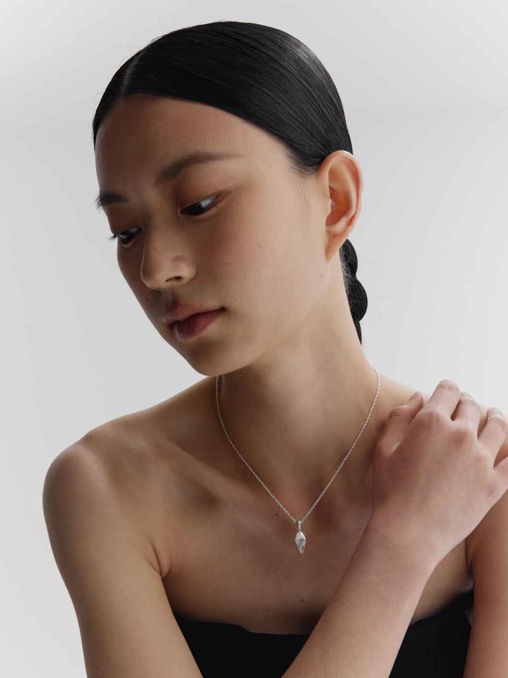 Silver Small Serpent Head Pendant