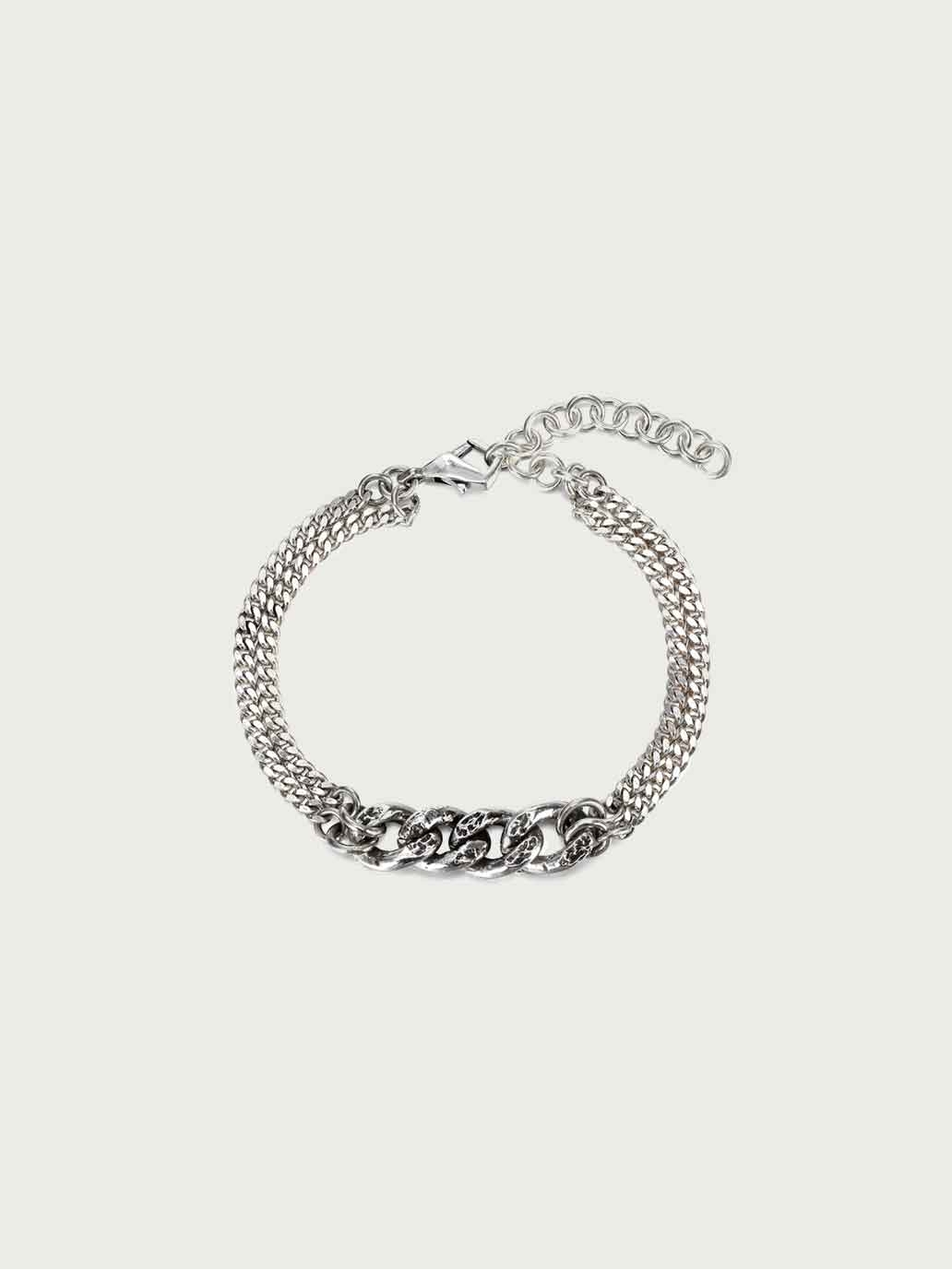 Textured Link Chain Bracelet