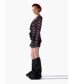 YUEQIQI Ccamouflage-Pint Denim Leg Warmers