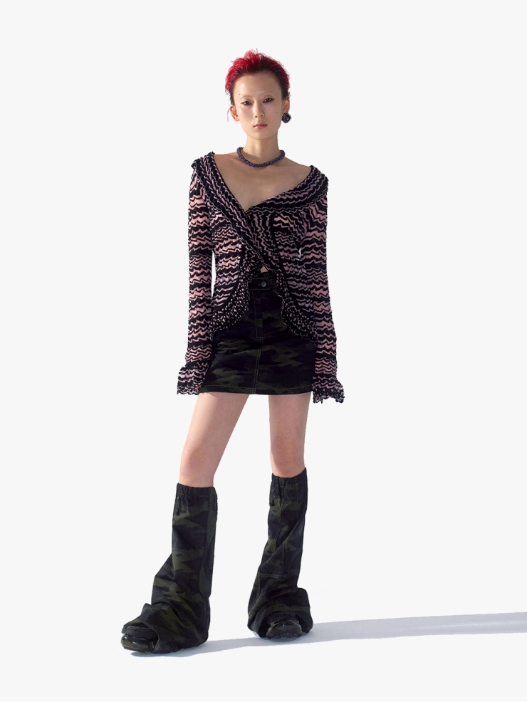 YUEQIQI Ccamouflage-Pint Denim Leg Warmers