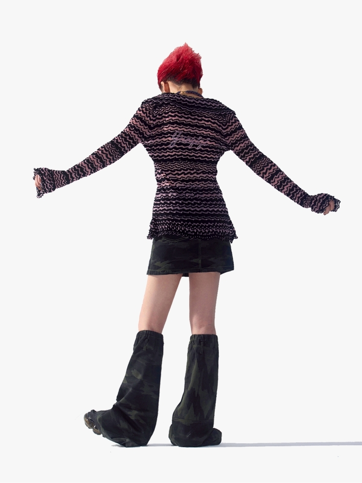YUEQIQI Ccamouflage-Pint Denim Leg Warmers