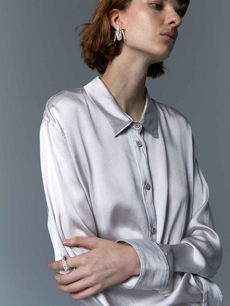 Silver Floating Pearl Ring