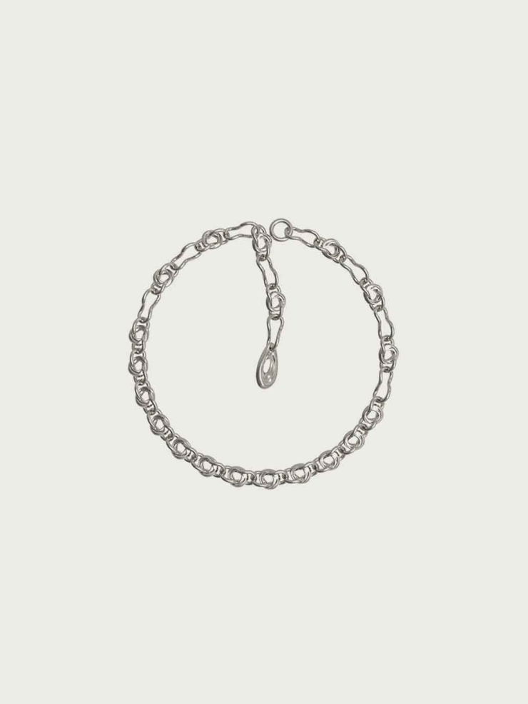 Silver Whirling Rock Pendant Necklace