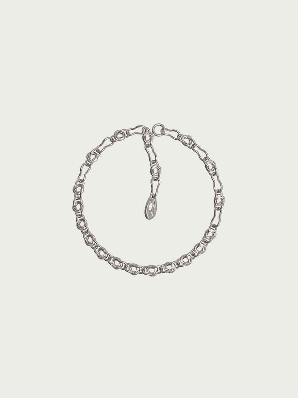 Silver Whirling Rock Pendant Necklace