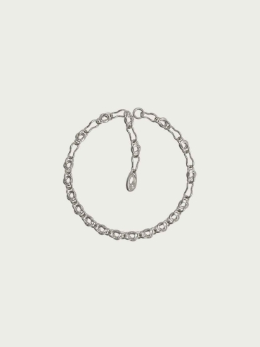 Silver Whirling Rock Pendant Necklace