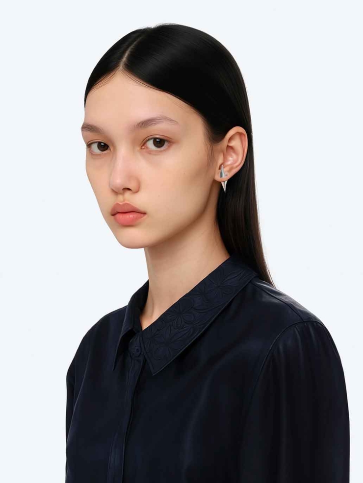 Silver Spika Earrings