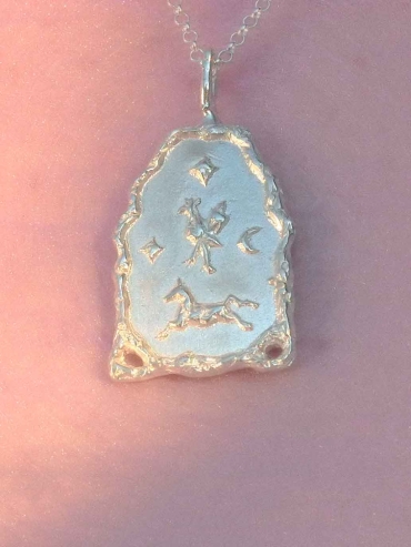 Silver Génie du Seuil Necklace