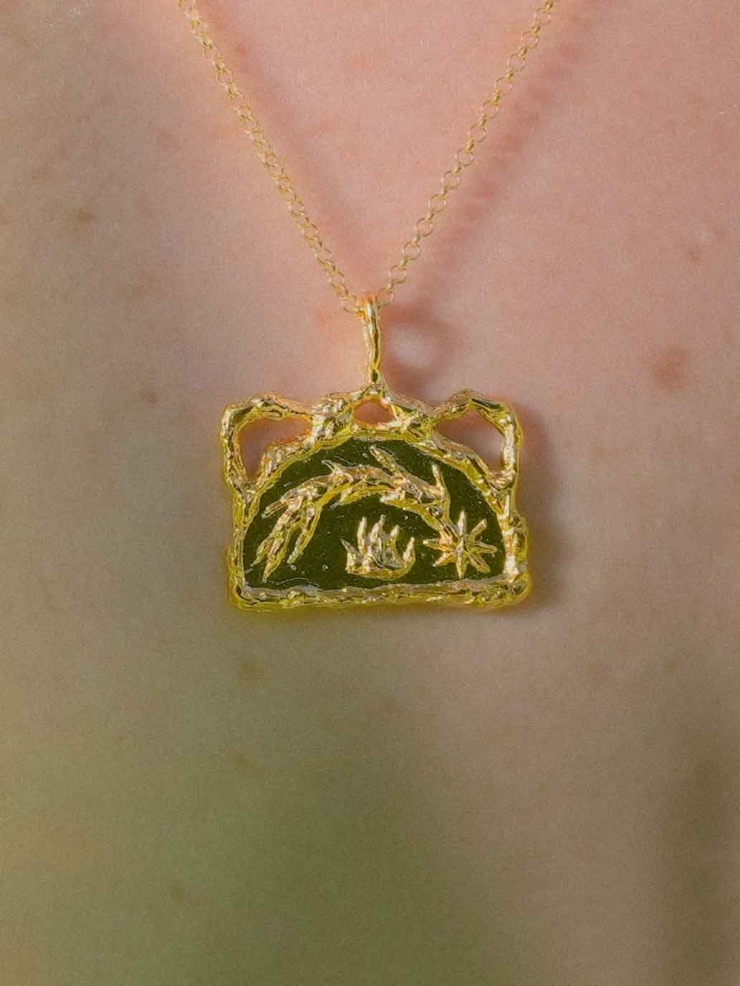 Gold Génie du L’âtre Necklace