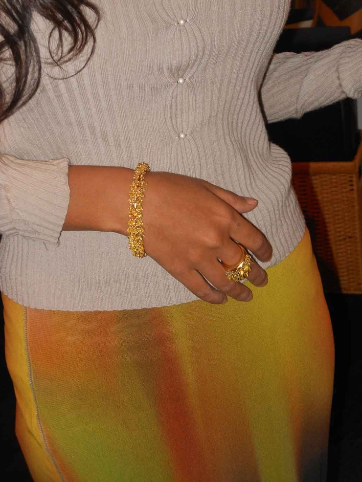 Gold Rain Pine Bracelet