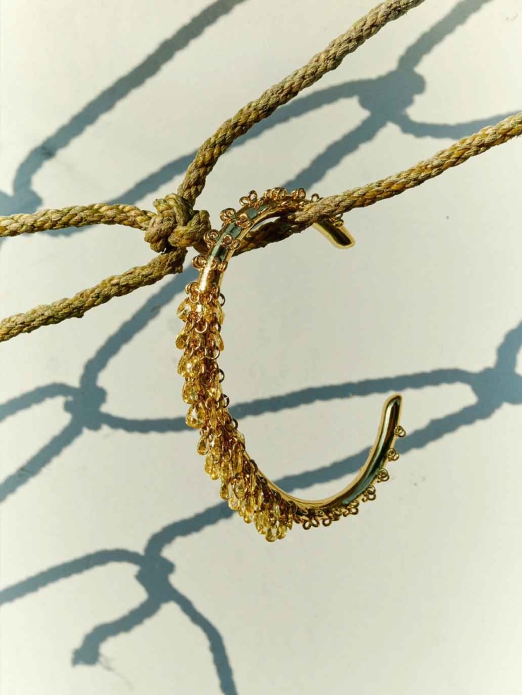 Gold Rain Pine Bracelet