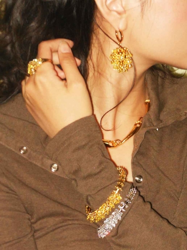 Gold Rain Pine Bracelet