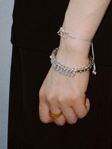 Silver Rain Pine Bracelet