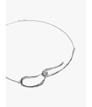 M.WONG Round Not Round - Silver Buckle Necklace