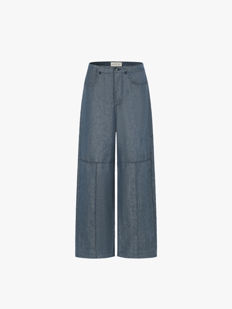 SWAYING Denim Wide-leg Pants
