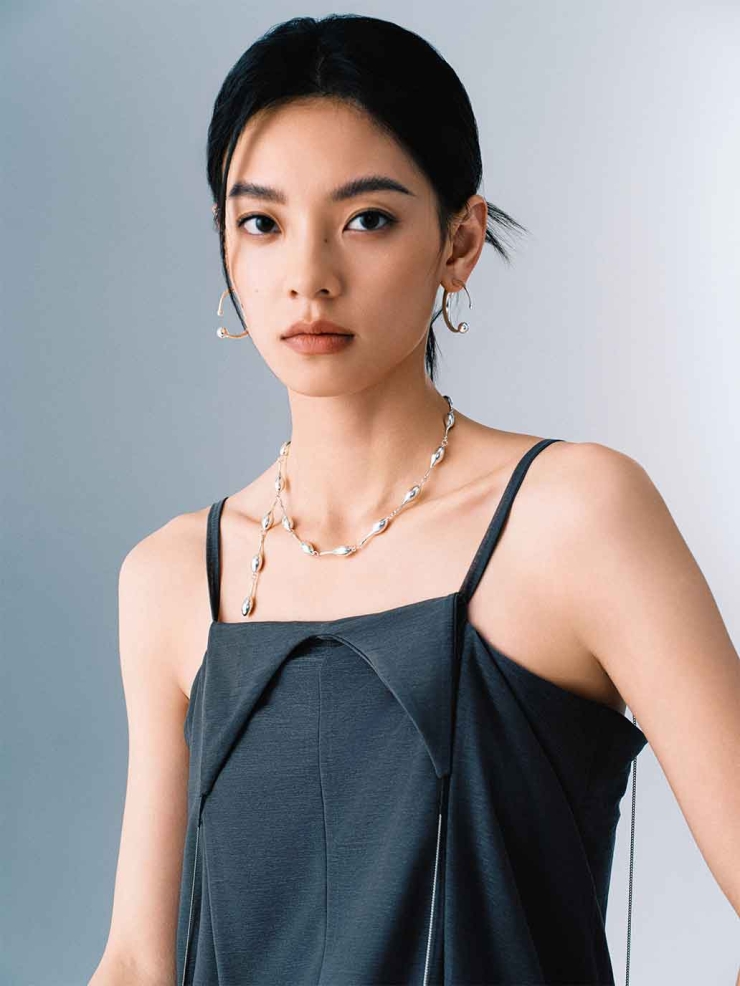 Silver Atomic Collision Earrings