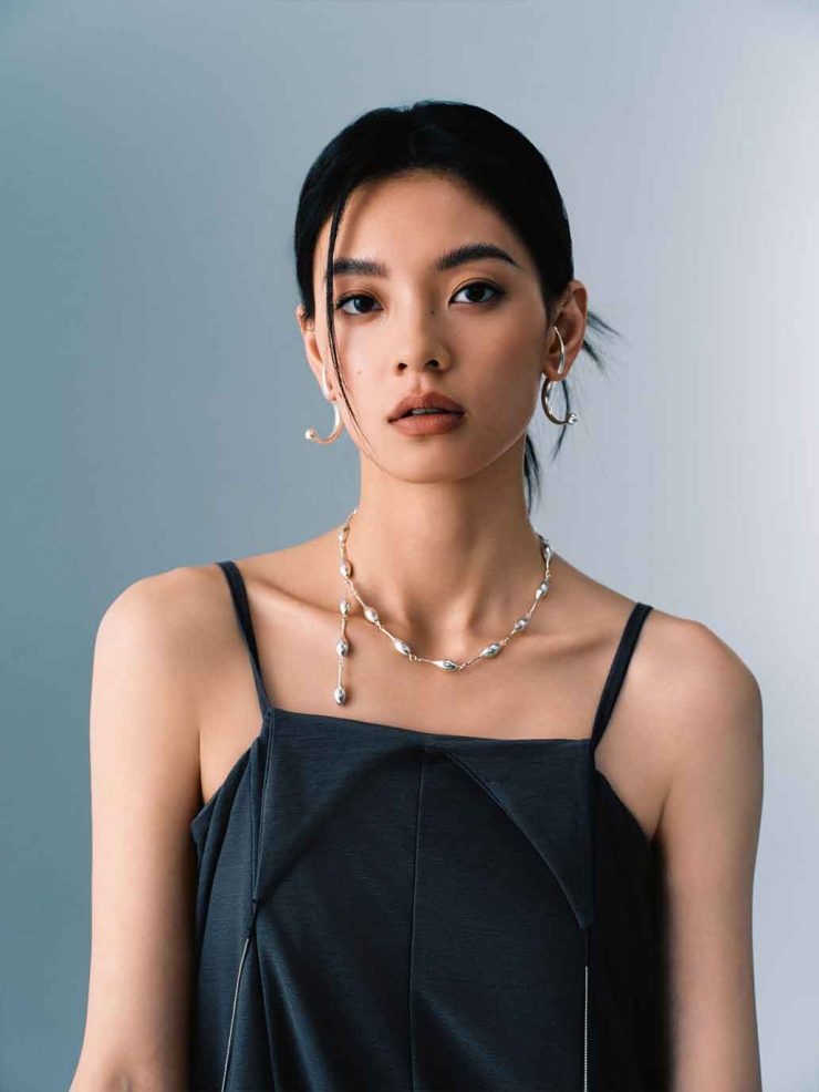 Silver Atomic Collision Earrings