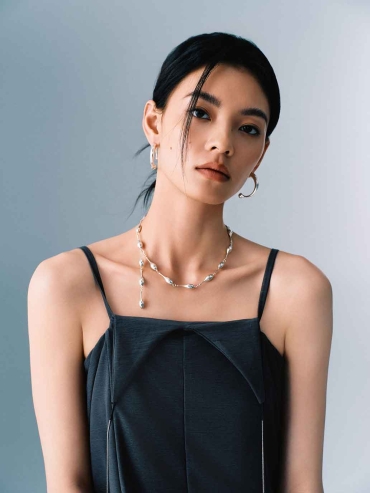 Silver Atomic Collision Earrings