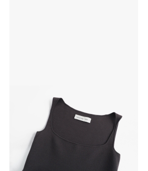 SWAYING Grey/Blue Knitted Patchwork Tank Dress
