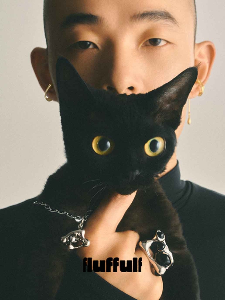 Silver Small Split Growing Irregular Sphere Ring