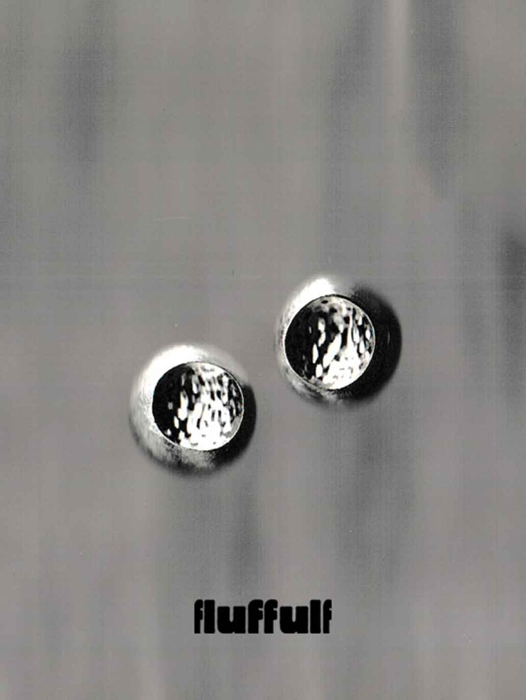 Silver Textured Soft Form Hemisphere Stud Earrings