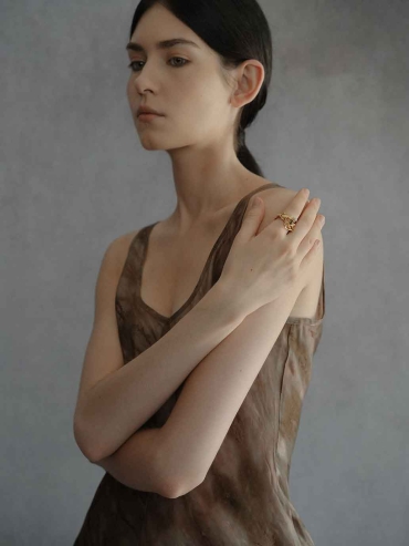 Gold Spirit Vine Ring