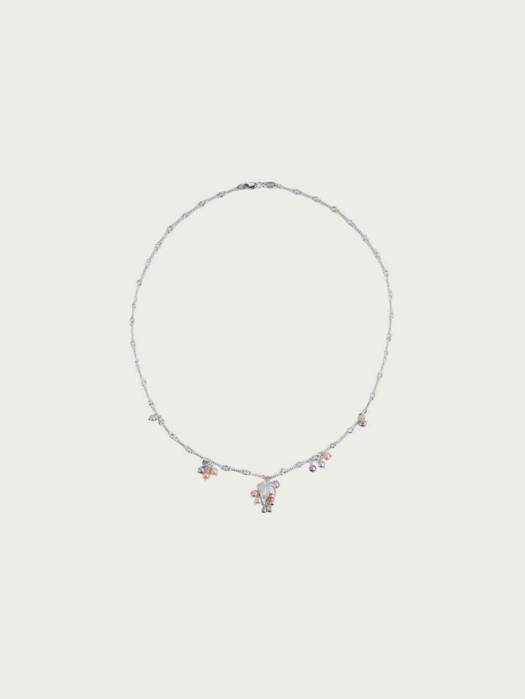 Silver Wild Fruit Vine Spirit Bead Necklace