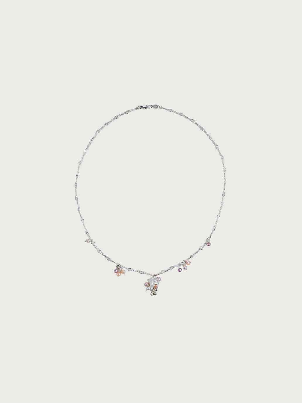 Silver Wild Fruit Vine Spirit Bead Necklace