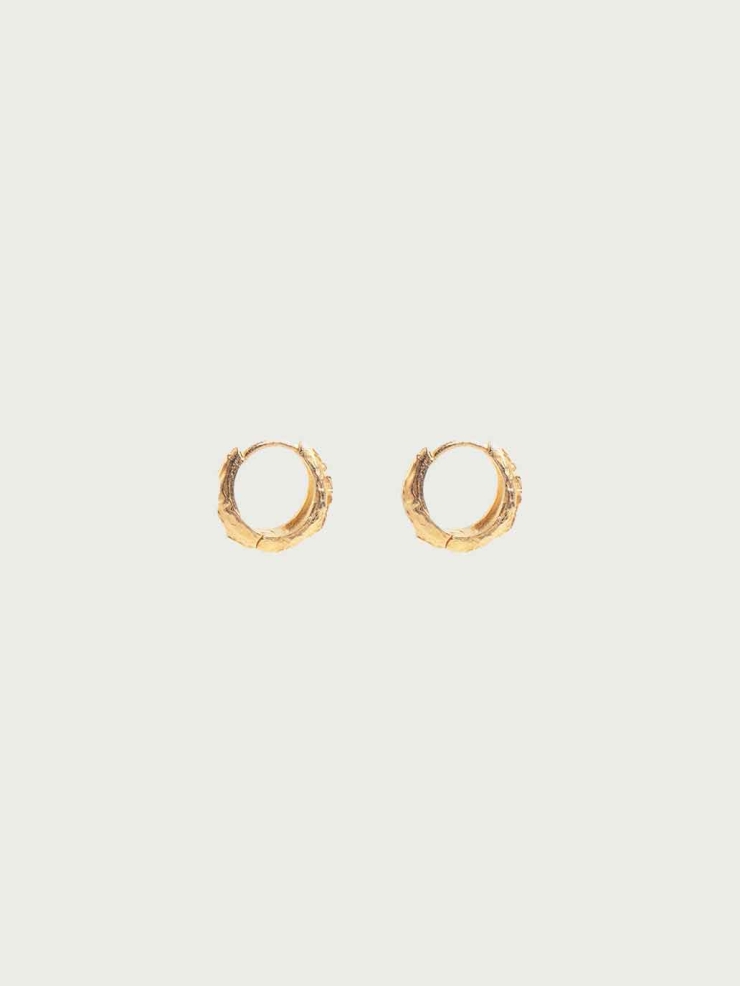 Gold Subtle Spark Mini Hoop Earrings