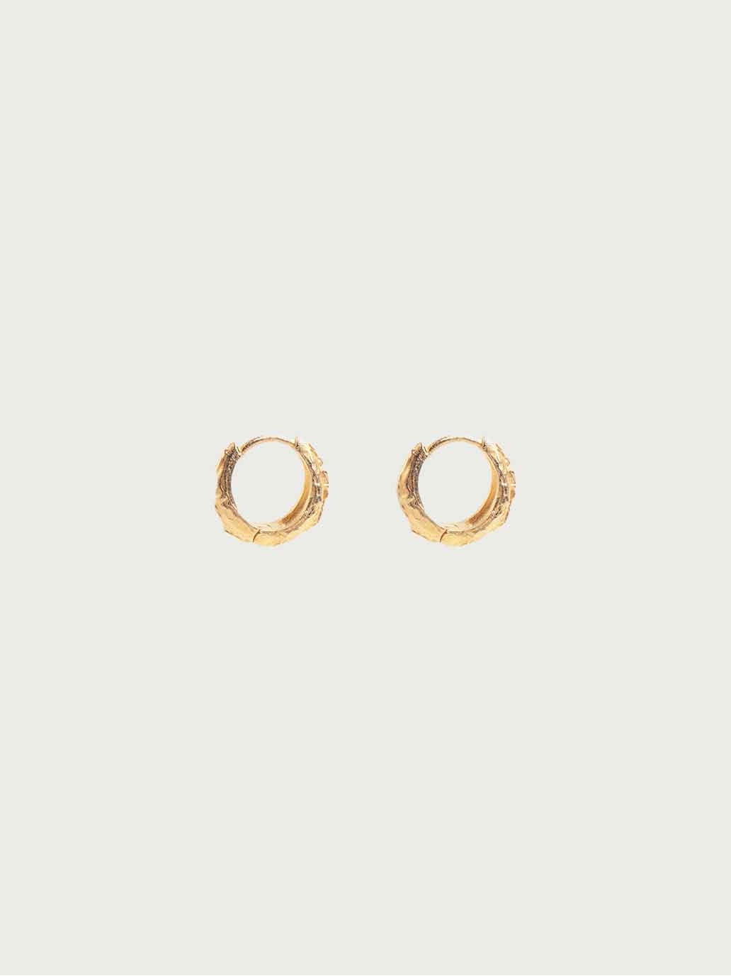 Gold Subtle Spark Mini Hoop Earrings