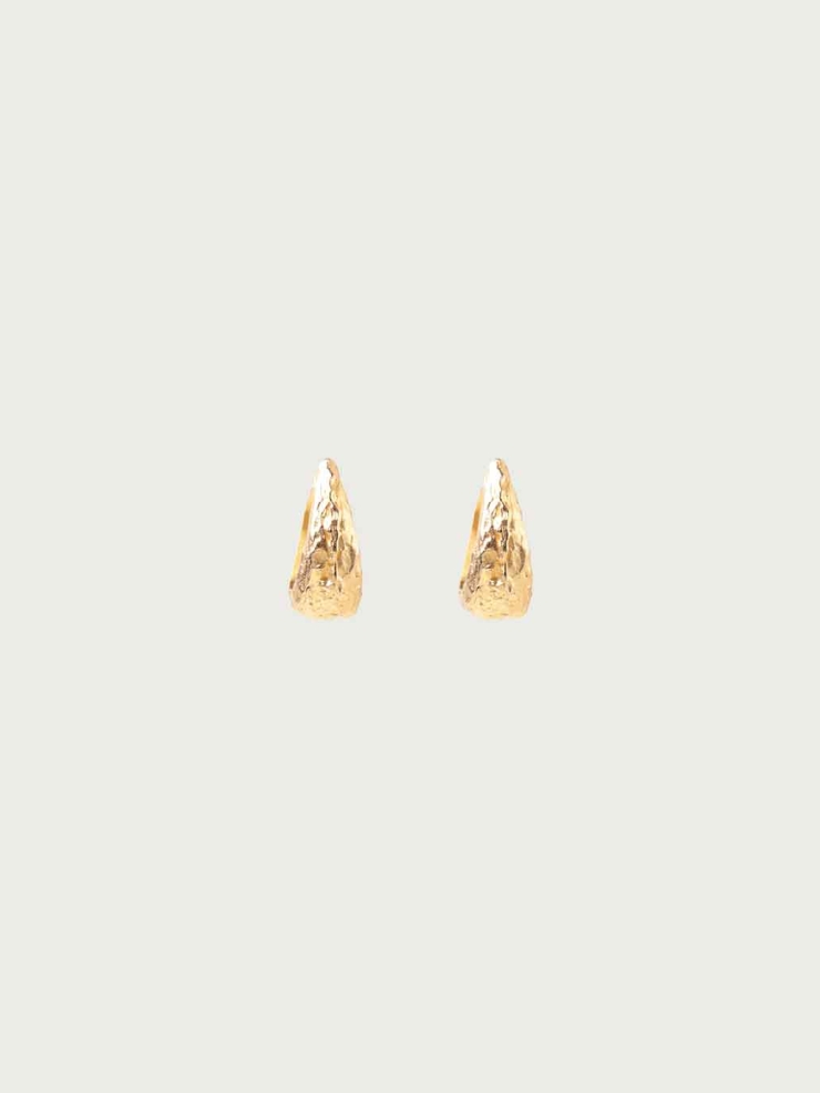 Gold Subtle Spark Mini Hoop Earrings