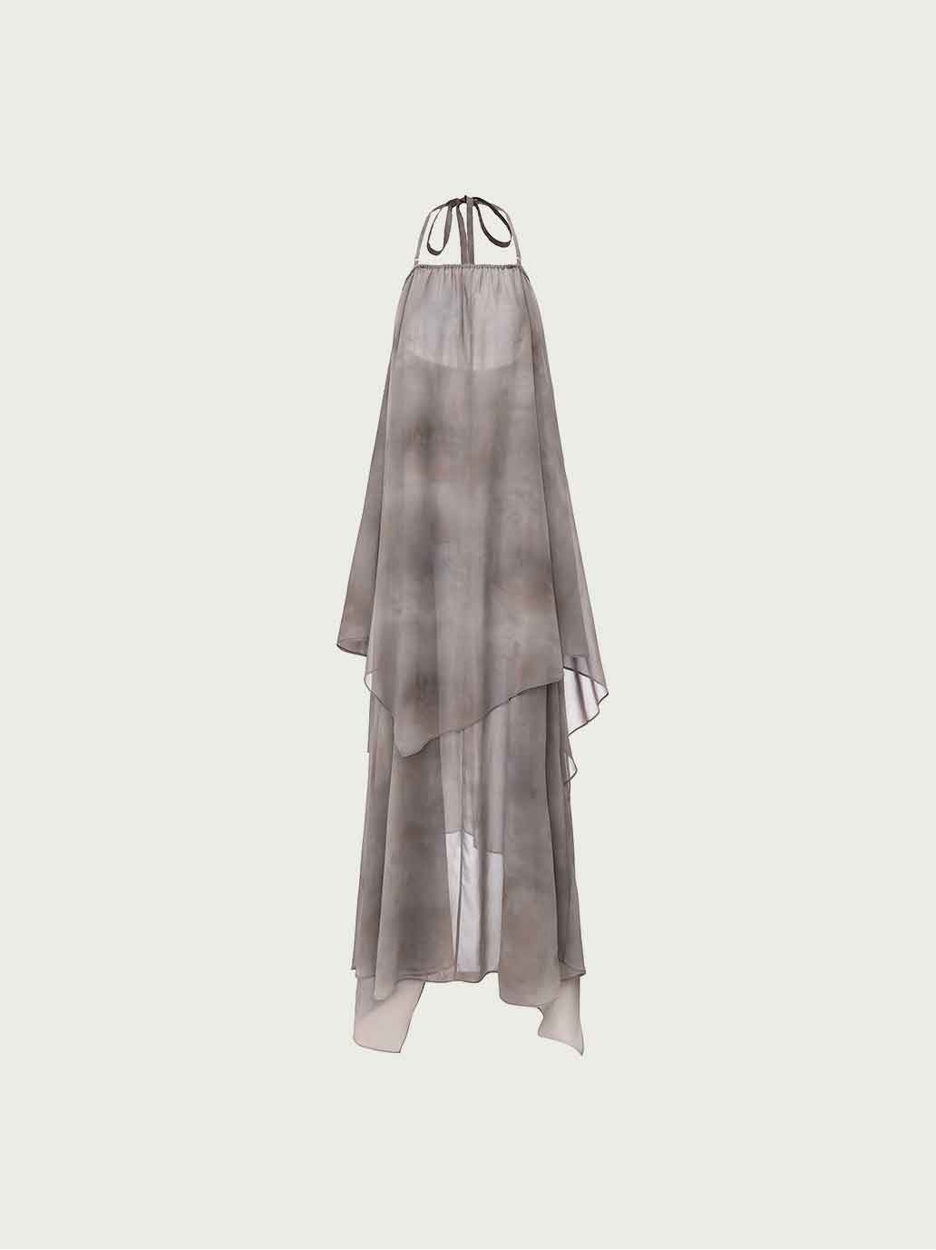 Layered Printed Convertible Dress