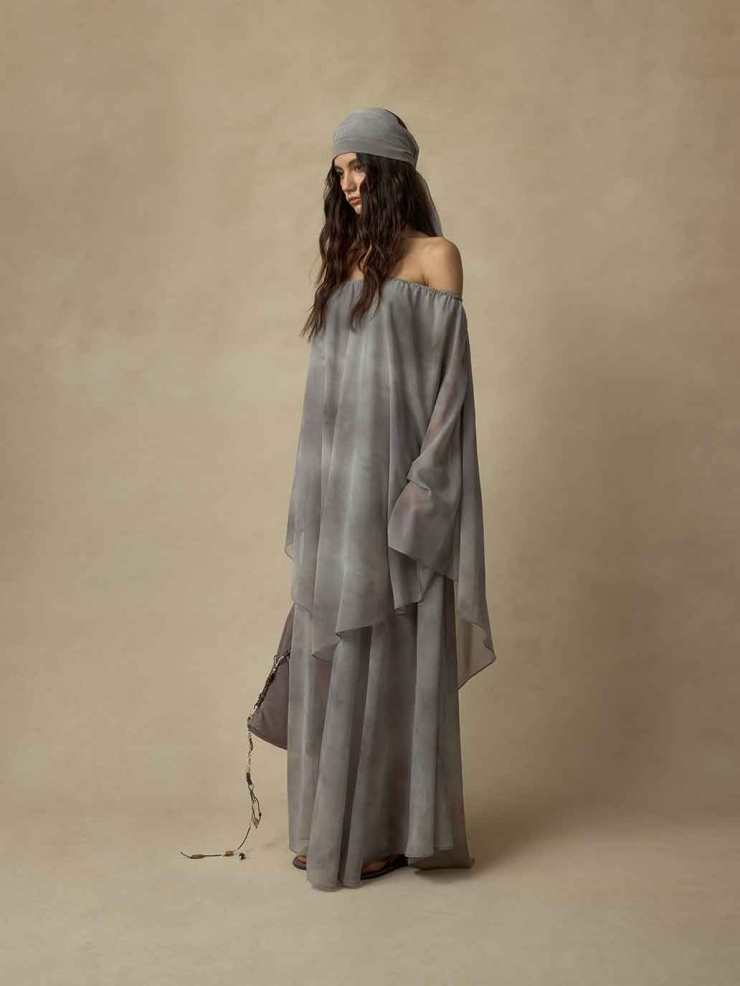 Layered Printed Convertible Dress