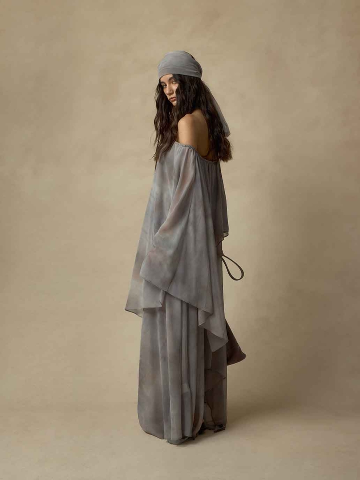 Layered Printed Convertible Dress