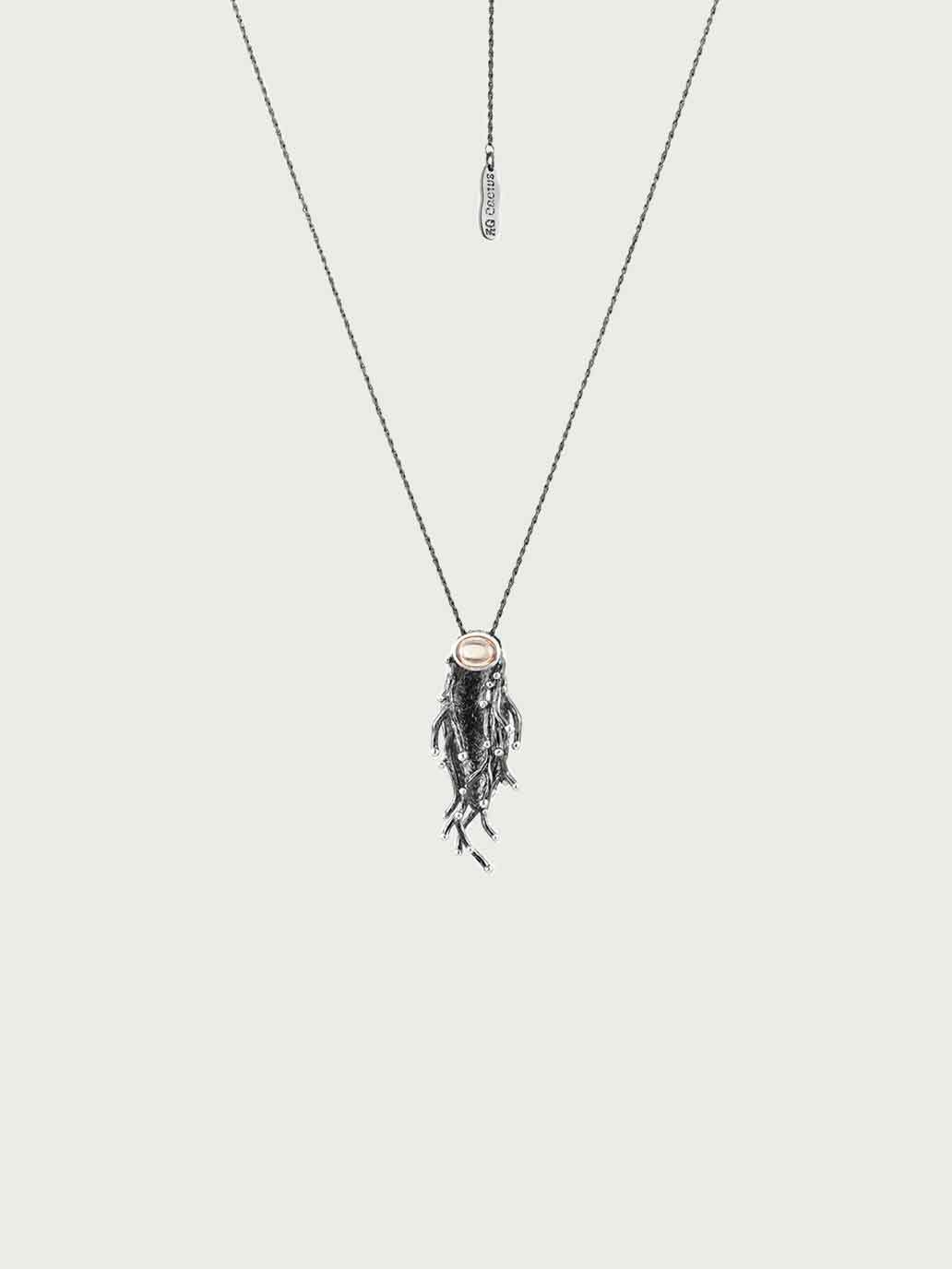 Nature's Noir Black Twining Vine Neclace