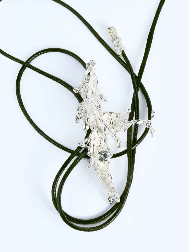 La Primavera Ripple Bind Bolo tie Necklace