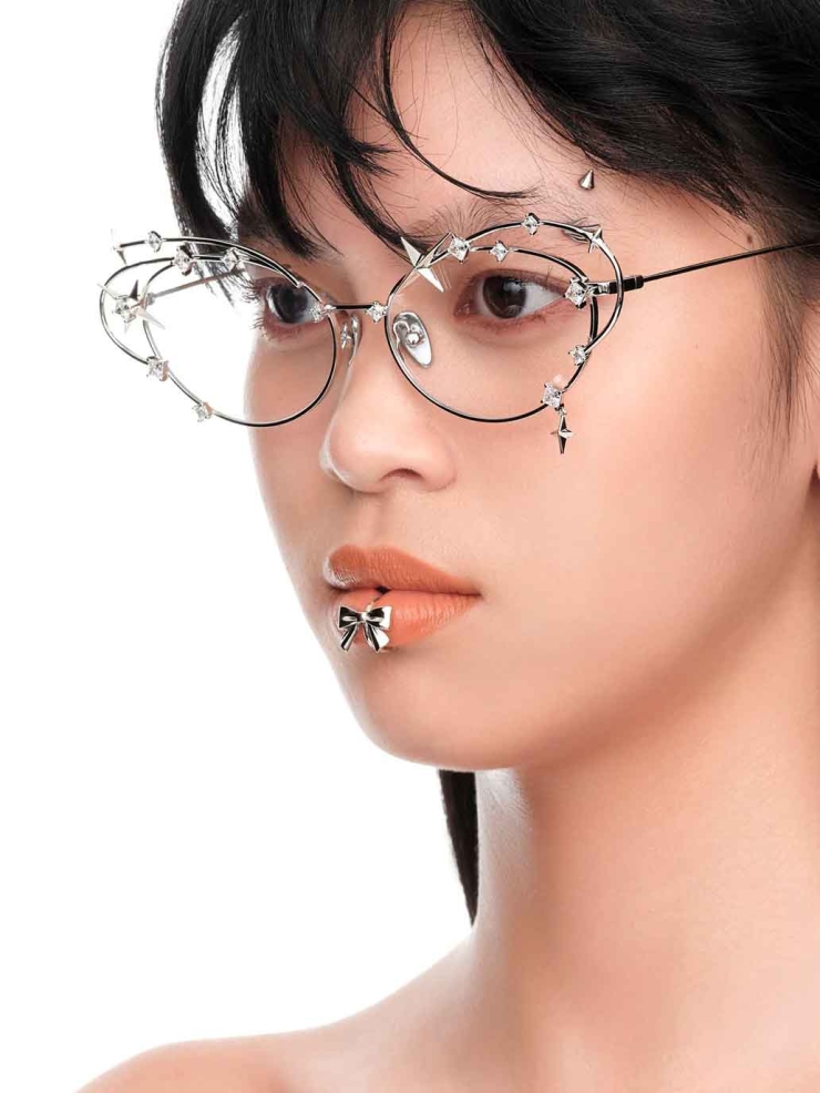 Silver Shooting Star Glasses