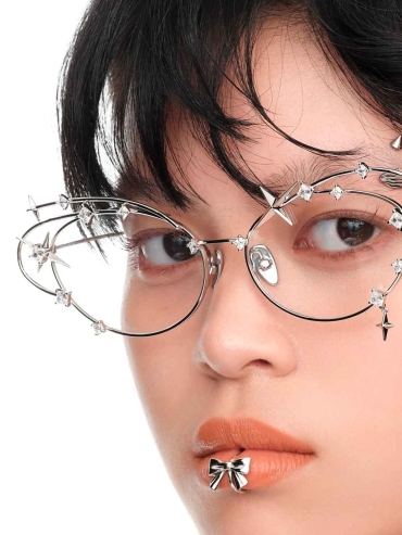 Silver Shooting Star Glasses