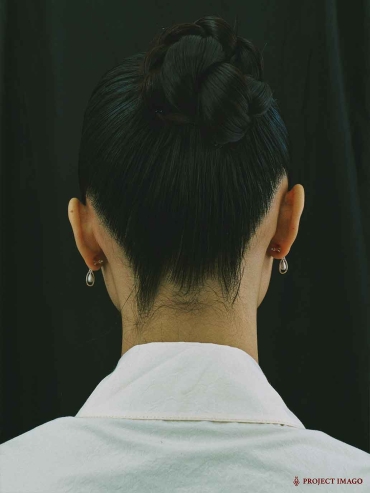 White Lapis Halo Earrings