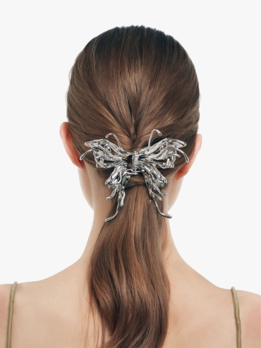 Liquefied butterfly hair claw clip